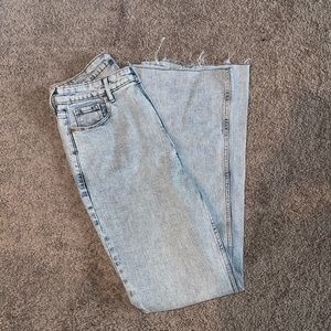 Size 10 Flare jeans light wash , old navy
